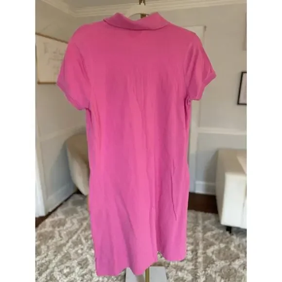 Lilly Pulitzer Polo Dress Tennis Green Trim Cottagecore Brunch Coquette Preppy - Picture 2 of 9